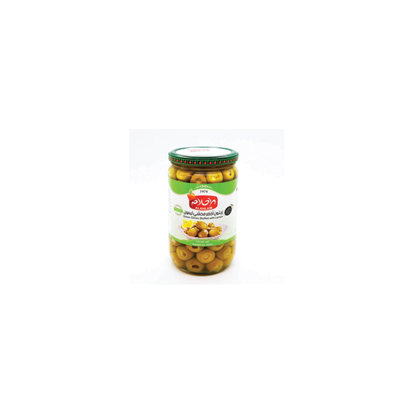 ALAHLAM STUFFED GREEN OLIVES 450g