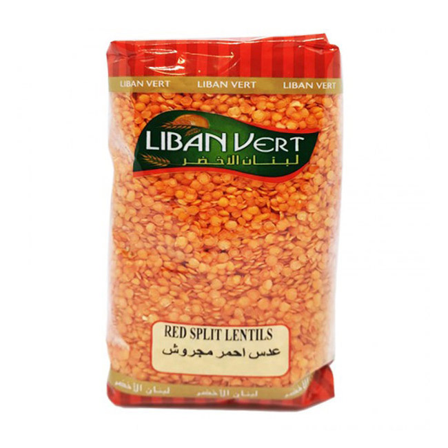 LIBAN VERT RED LENTILS 1KG