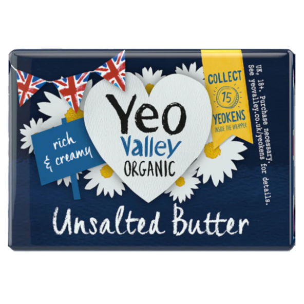 Yeo Valley Organic Unsalted Butter 200g