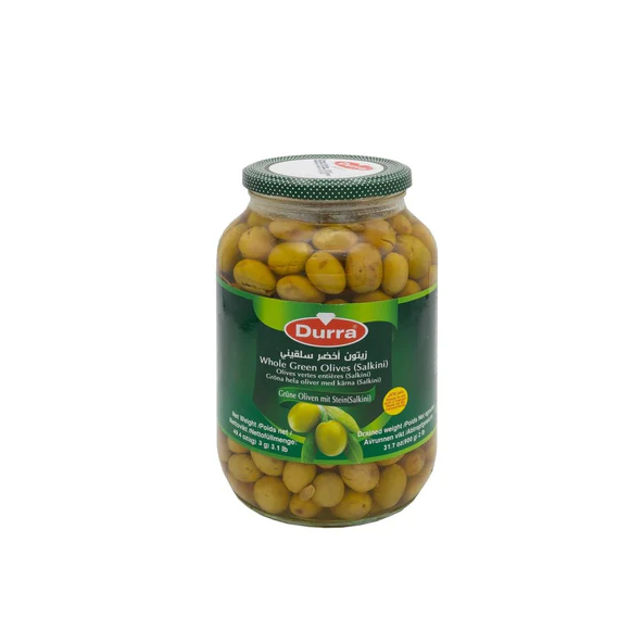 DURRA WHOLE GREEN OLIVES SALKINI 800G