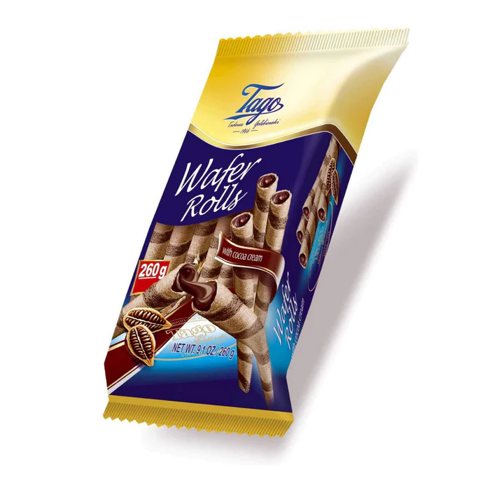 TAGO WAFER ROLL WITH COCOA CREAM 250G