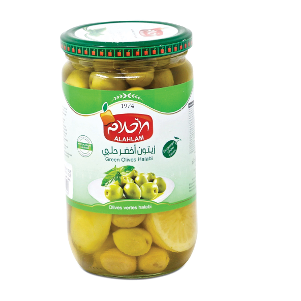 Alahlam Green Olives Halabi 500g