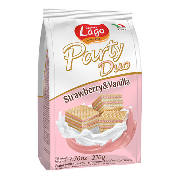 LAGO WAFERS STRAWBERRY  250G