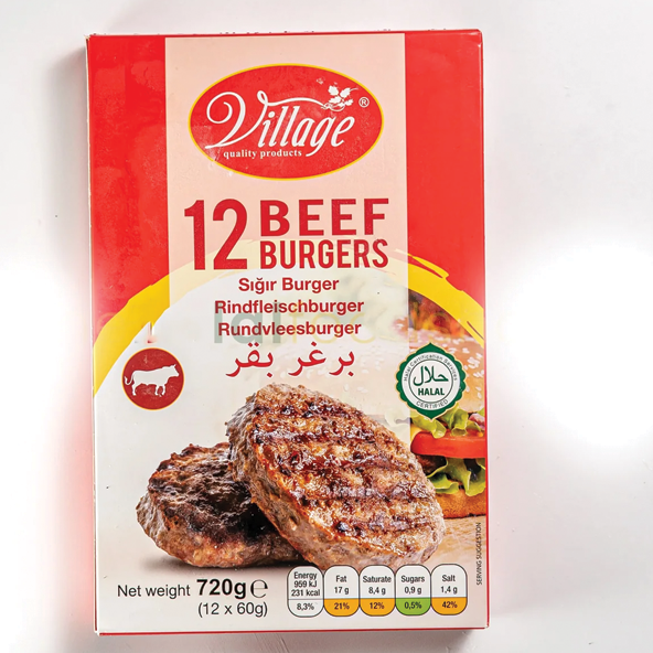 Village 12 Beef Burgers (720g)