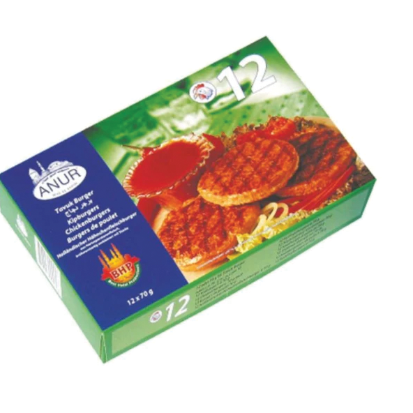 Anur Chicken Burger 12×70g