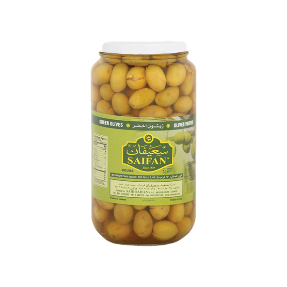 Saifan Green Olives 650g