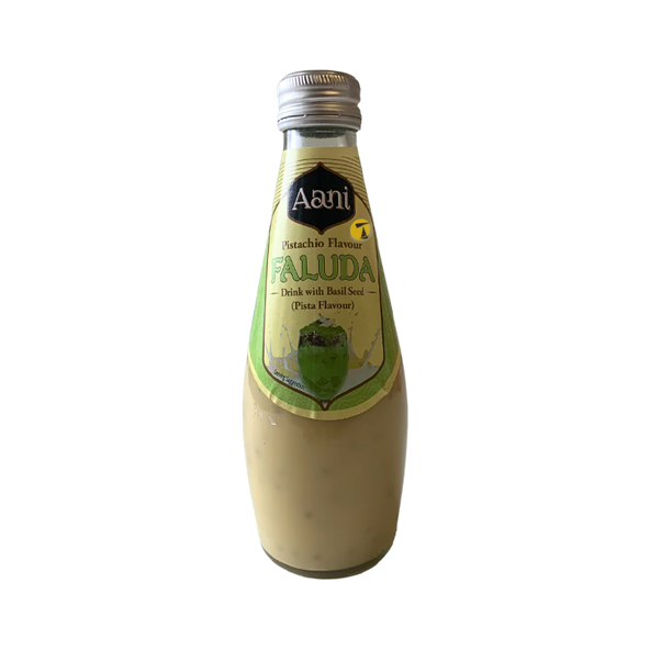 Aani Pistachio Flavour Faluda Drink with Basil Seed 290ml