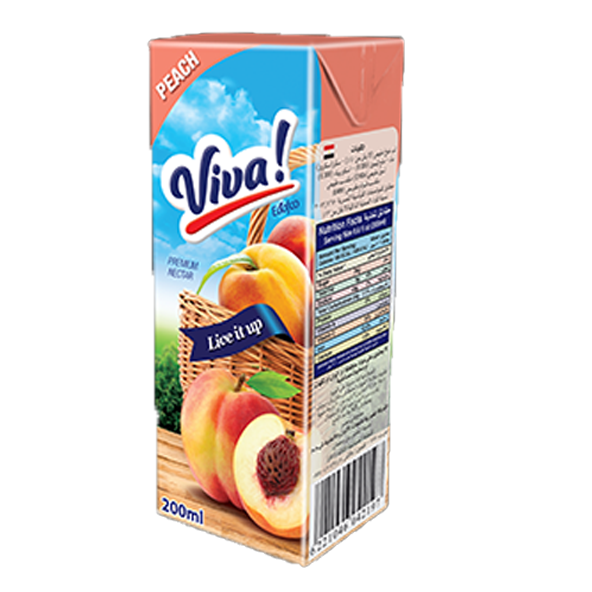 viva peach nectar 1l